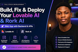 fix lovable ai, rork ai web apps, apis, supabase and deployment issues