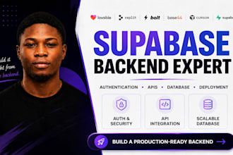 build supabase backend, auth, apis for lovable replit bolt cursor base44