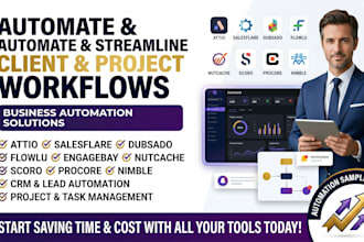 automate attio salesflare dubsado flowlu engagebay nutcache scoro procore nimble