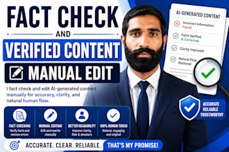fact check and edit ai generated content manually