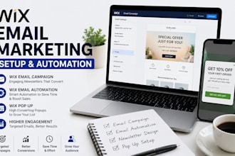 wix email marketing, wix email automation, wix campaign newsletter, wix pop up