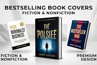 design a bestselling book cover for fiction and nonfiction author