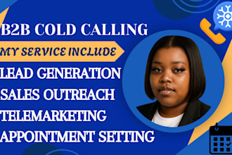 provide b2b cold calling and appointment setting for qualified leads