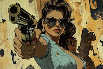 create your dream comic book illustrations and cover