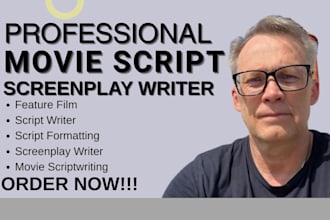 write professional movie scripts and screenplays, movie script editing tv series
