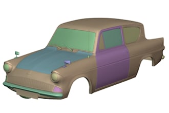 design custom car body kit for 3d printing stl step file, printable rc car body