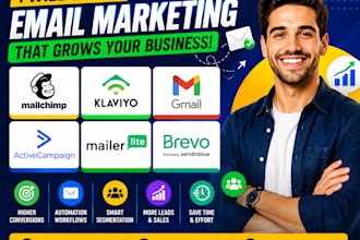 setup email marketing mailchimp klaviyo gmail activecampaign mailerlite brevo