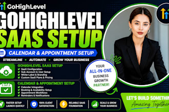 setup gohighlevel saas mode, crm, calendar and appointment automation