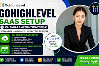 setup gohighlevel saas setup, calendar and appointment automation
