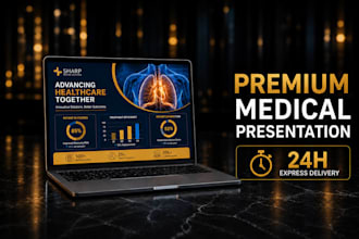 design professional medical presentation slides for healthcare
