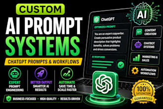 create ai prompts and chatgpt workflows