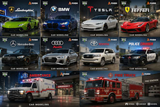 be your fivem gtav car developer, convert and modify any 3d car model for gtav