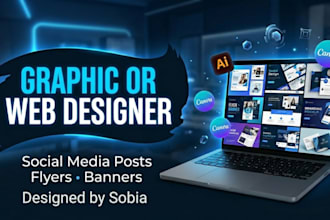 create social media posts and website designs