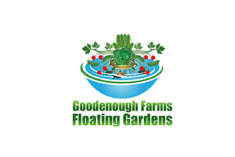 design good enough farms floating gardens logo