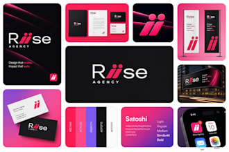 design a premium logo and brand guide for your business