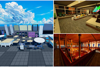 build a high quality roblox lobby, cafe, or custom map