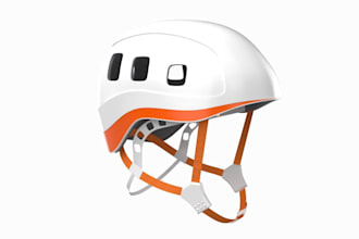 do any professional 3d climbing helmet design and stl model
