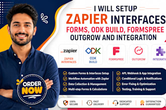 setup zapier interfaces forms odk build formspree outgrow and integration