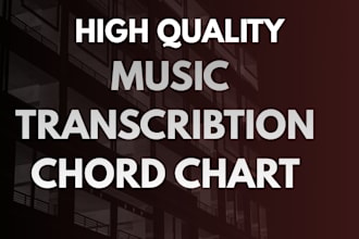 create a professional and clean chord chat or lead sheet