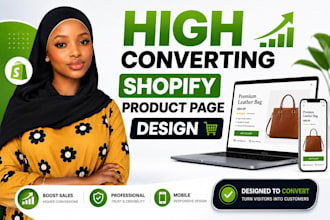 design a modern shopify product page that boosts conversions and sales