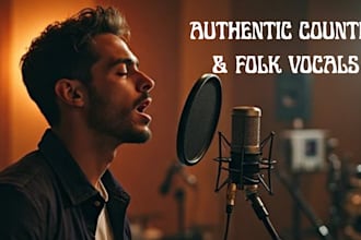 be versatile male vocalist for country and folk music