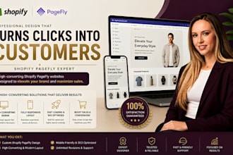 design a high converting shopify pagefly website