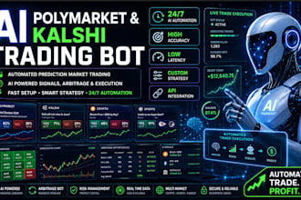 build accurate ai polymarket bot, kalshi bot, trading bot