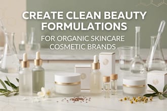 create clean beauty formulations for organic skincare cosmetic brands