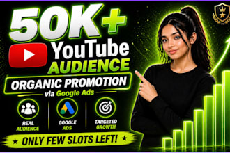 do organic youtube video promotion for channel growth with google ads
