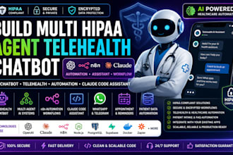 build multi hipaa agent routing telehealth chatbot n8n medical ai receptionist