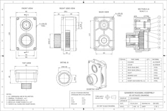 create professional 2d autocad mechanical drawings
