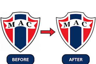 vector tracing, logo vectorization, redrawing the picture
