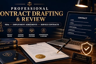 draft and review professional business contracts, ndas, employment agreement