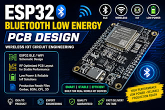 design esp32 bluetooth low energy pcb design wireless iot circuit engineering