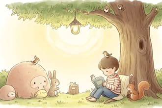 children book illustration and children story book, character illustration