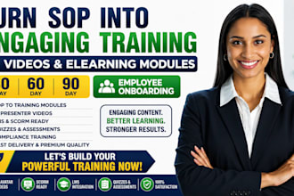 turn sop into 30 60 90 day onboarding ai training videos and elearning modules