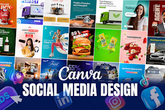 design canva template, social media post, ad creative for ig