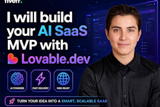 build ai saas mvp or startup website using lovable ai