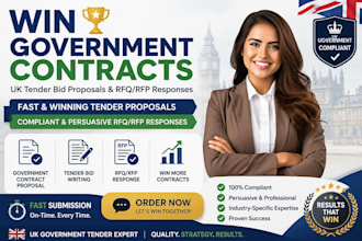 write UK tender bid proposal for government contracts fast