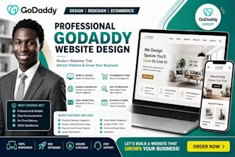 godaddy website design develop godaddy website redesign godaddy website godaddy
