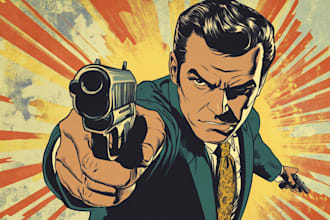 create your dream comic book illustrations and cover