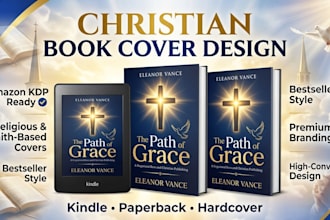 do christian book cover design religious paperback  kindle ebook cover for KDP