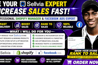 be your sellvia increase sales fast shopify manager facebook ads, rank to sales
