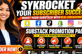 do viral substack promotion setup substack account substack page link promotion