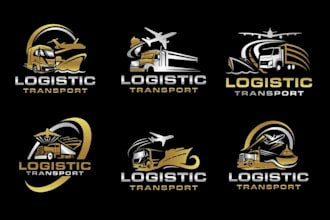 design logo and branding for cargo, logistics, shipping, transport, and freight