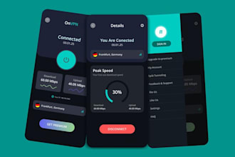 develop a secure VPN app for android with admin panel