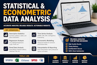 do regression, time series and financial data analysis