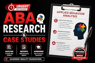 write aba research reports and case studies