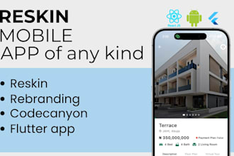 do flutter app reskinning for codecanyon and codester apps