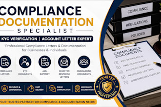 compliance letters kyc documents  rejected opening response letter aml support